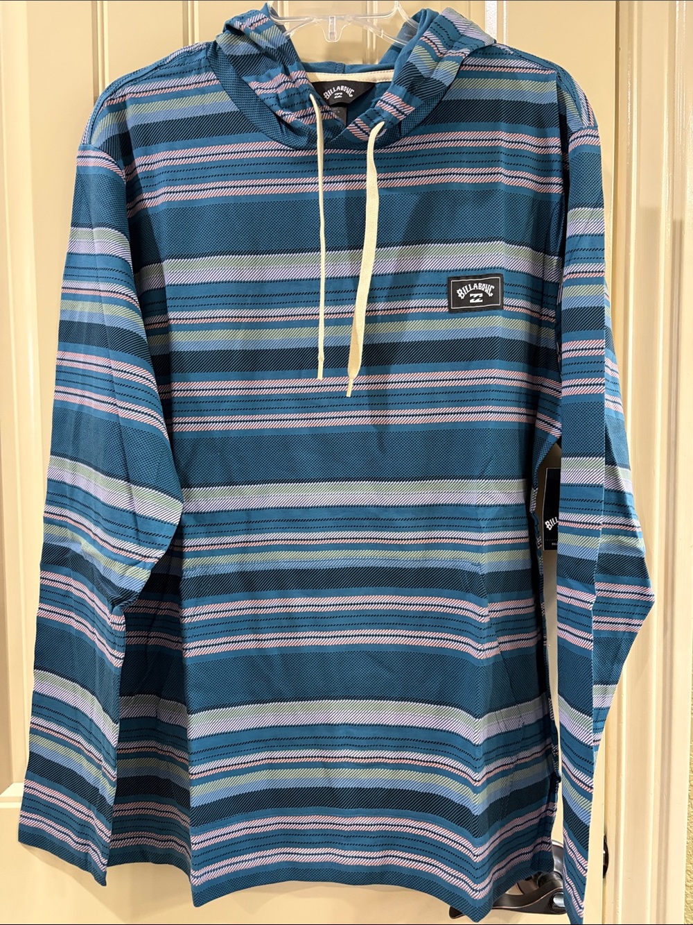 Striped Pullover Hoodie by Billabong Brand. NWT!